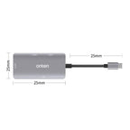 Onten 91882 5 In 1 USB3.0 x3 + SD + TF + CF Type-C / USB-C OTG Multi-function Card Reader — view 2