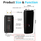 MSD128 2 in 1 USB Car Bluetooth Hands-free Call FM Transmitter with 3.5mm AUX Interface — view 4