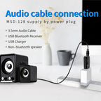 MSD128 2 in 1 USB Car Bluetooth Hands-free Call FM Transmitter with 3.5mm AUX Interface — view 7