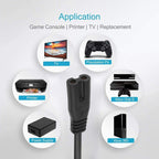 2 Prong Style US Plug AC Power Cord with 304 Switch, Length: 3m — view 6
