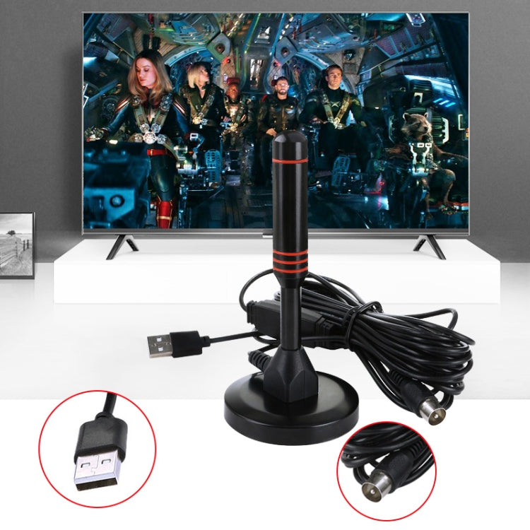 22dBi High Gain TV Antenna for DVB-T Television / USB TV Tuner with Amplifier Portable HDTV Booster