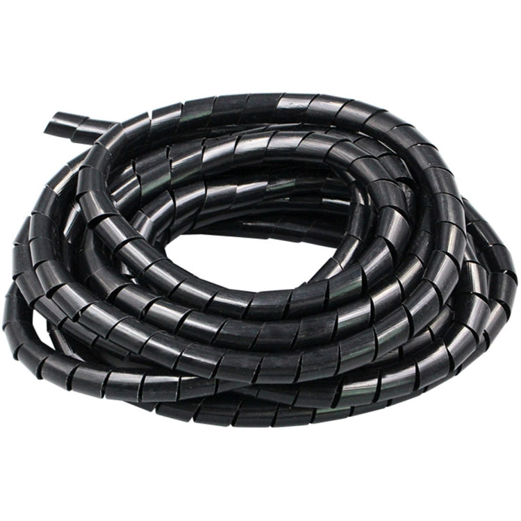 7m PE Spiral Pipes Wire Winding Organizer Tidy Tube, Nominal Diameter: 12mm, 12mm / 7m Length