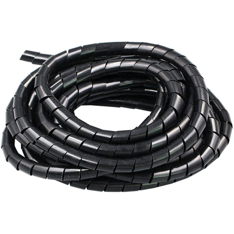 7m PE Spiral Pipes Wire Winding Organizer Tidy Tube, Nominal Diameter: 12mm, 12mm / 7m Length