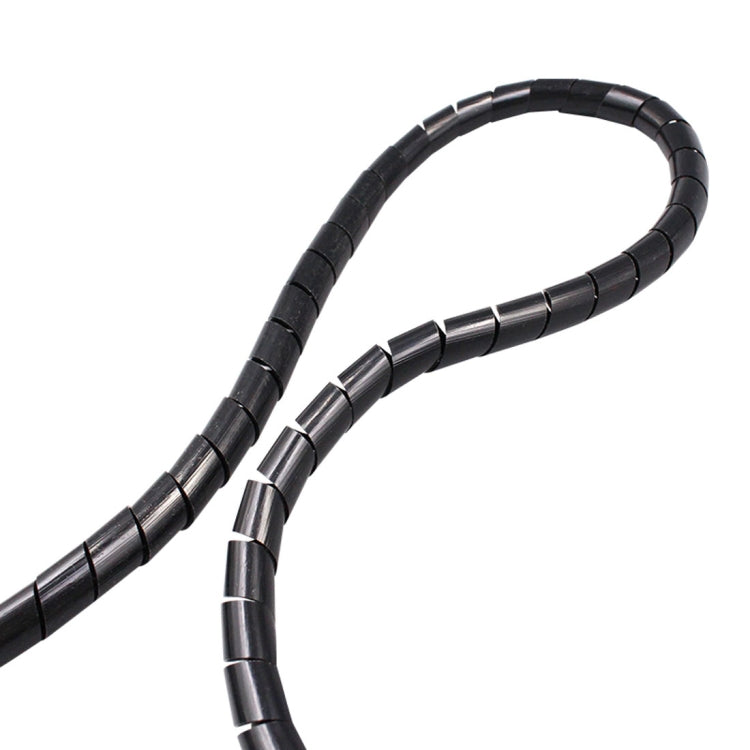 7m PE Spiral Pipes Wire Winding Organizer Tidy Tube, Nominal Diameter: 12mm, 12mm / 7m Length