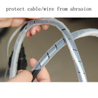 7m PE Spiral Pipes Wire Winding Organizer Tidy Tube, Nominal Diameter: 12mm, 12mm / 7m Length
