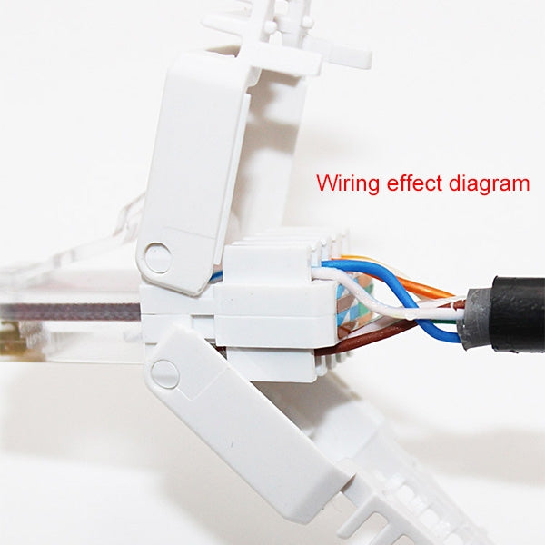 Tool-free Crimping RJ-45 Connector Modular Plug, Short Version Cat5e
