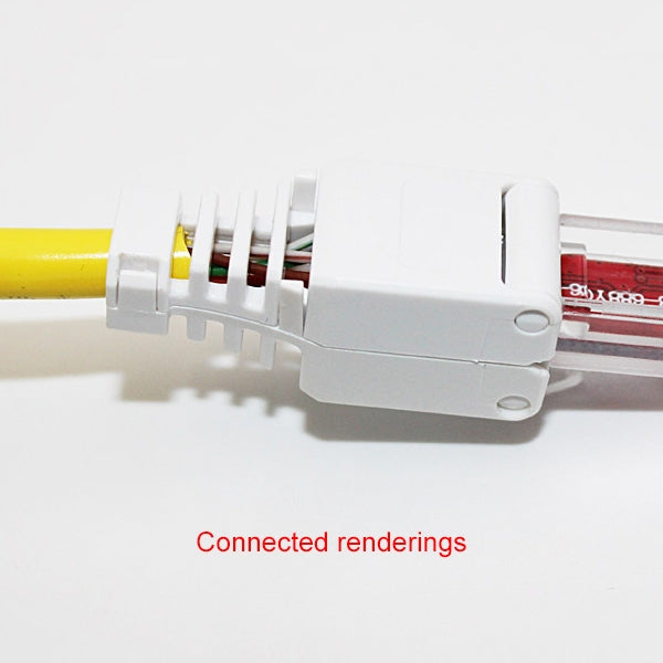 Tool-free Crimping RJ-45 Connector Modular Plug, Short Version Cat5e