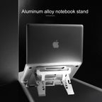 Portable Foldable Hollow Double Triangle Height Adjustable Aluminum Alloy Bracket for Laptop, COOLCOLD U2S