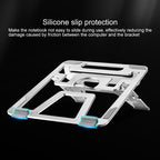Portable Foldable Hollow Double Triangle Height Adjustable Aluminum Alloy Bracket for Laptop, COOLCOLD U2S