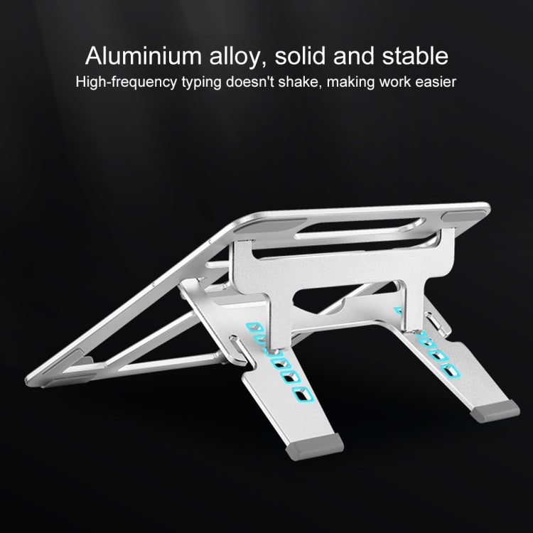 Portable Foldable Hollow Double Triangle Height Adjustable Aluminum Alloy Bracket for Laptop, COOLCOLD U2S