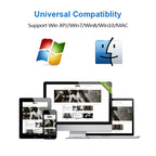 EDUP EP-AC1661 2 in 1 Bluetooth 4.2 + Dual Band 11AC 600Mbps High Speed Wireless USB Adapter WiFi Receiver