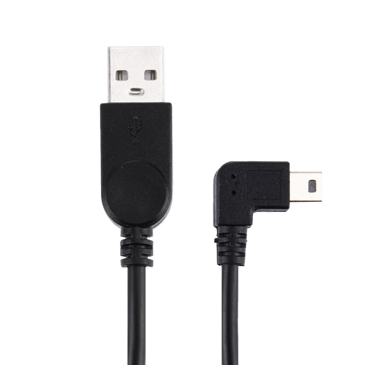 90 Degree Angle Left Mini USB to USB Data / Charging Cable, Length: 28cm — view 3