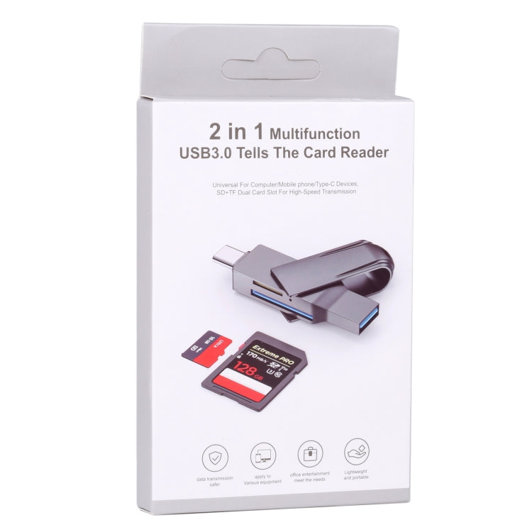 2 In 1 Multifunction USB-C / Type-C to USB 3.0 Card Reader — view 4