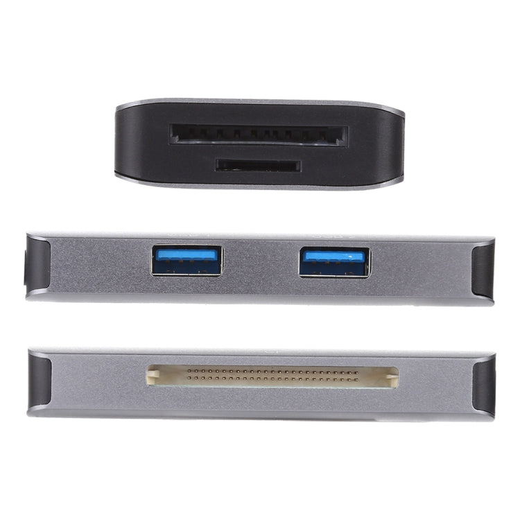 5 In 1 Dual USB 3.0 + CF + TF + SD Multi-function USB-C OTG Card Reader — view 5