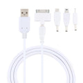 Multi-function Data Cable with 4 Adapters, Suitable for Mico USB / HDMI / Nokia 2.0 / iPhone 4, 5 in 1