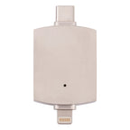 Type-C / USB-C + 8 Pin + Dual USB Multi-function Adapter with Dual OTG Function, 4 In 1