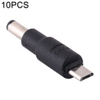 10 PCS 5.5 x 2.1mm to Micro USB DC Power Plug Connector