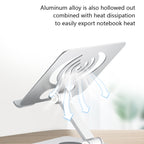 L-13 Aluminum Alloy Foldable Rotating Laptop/Tablet Stand