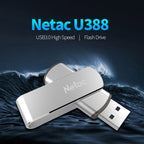 Netac U388 128GB USB 3.0 Twister Secure Encryption Flash Disk
