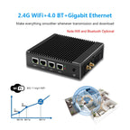 K660G4 Windows and Linux System Mini PC, Intel Celeron Processor N2840 Quad-Core 2M Cache, 1.83GHz, up to 2.25GHz, 2GB RAM + 32GB SSD