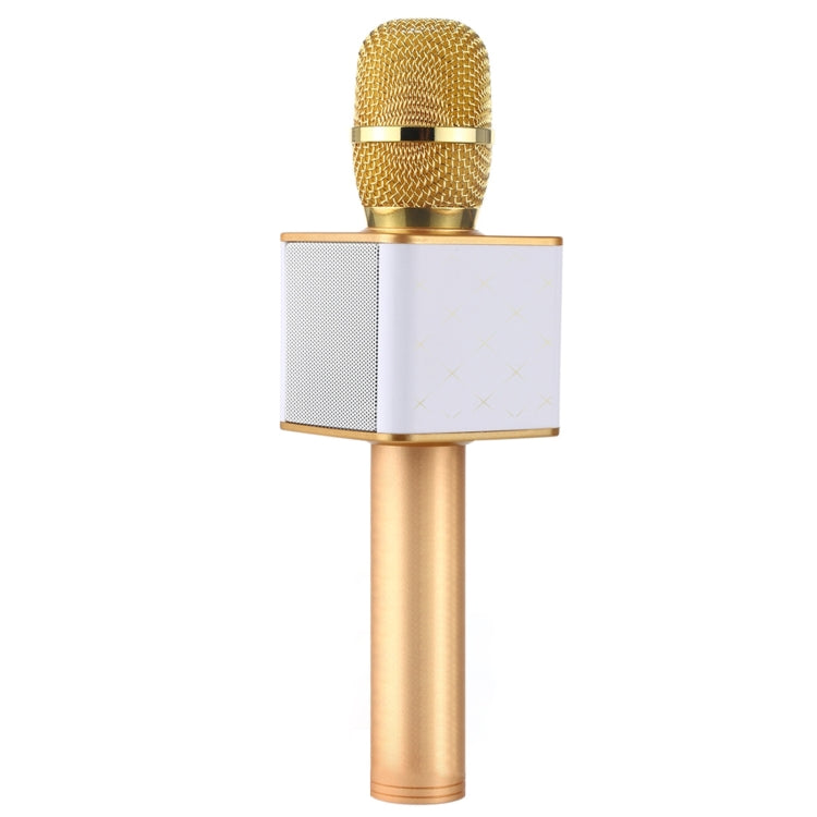 SDRD SD-08 Double Speakers High Sound Quality Handheld KTV Karaoke Recording Bluetooth Wireless Condenser Microphone — Gold