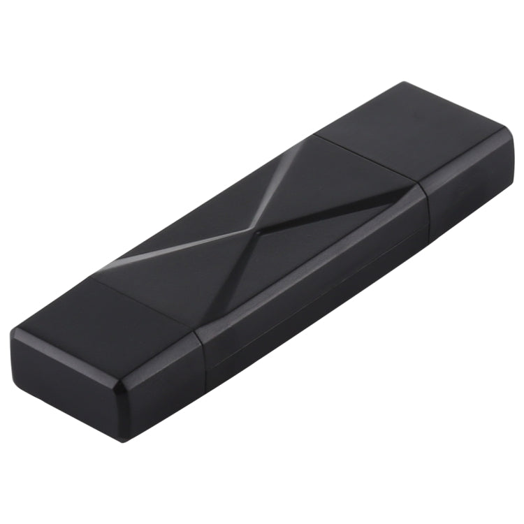 USB-C / Type-C + SD + TF + Micro USB to USB 3.0 Card Reader — Black
