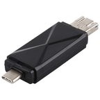 USB-C / Type-C + SD + TF + Micro USB to USB 3.0 Card Reader — view 5