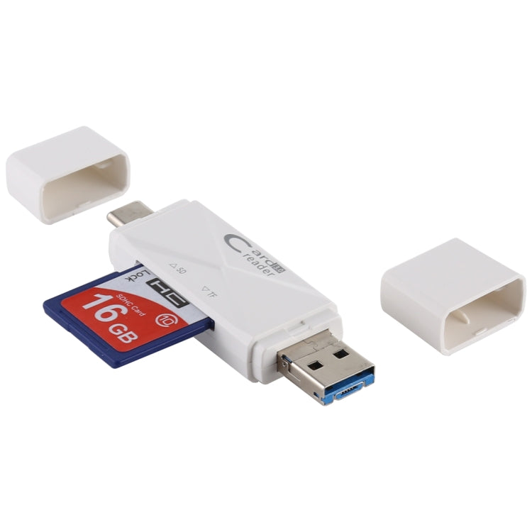 USB-C / Type-C + SD + TF + Micro USB to USB 3.0 Card Reader — view 11