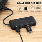 High Speed 4 x USB 3.0 to USB-C / Type-C HUB with Switch — view 3