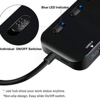 High Speed 4 x USB 3.0 to USB-C / Type-C HUB with Switch — view 5