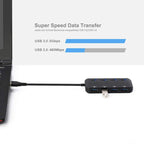 High Speed 4 x USB 3.0 to USB-C / Type-C HUB with Switch — view 6