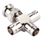 2 PCS 1 x BNC Male to 3 x BNC Female Connector, Cross Type — view 3