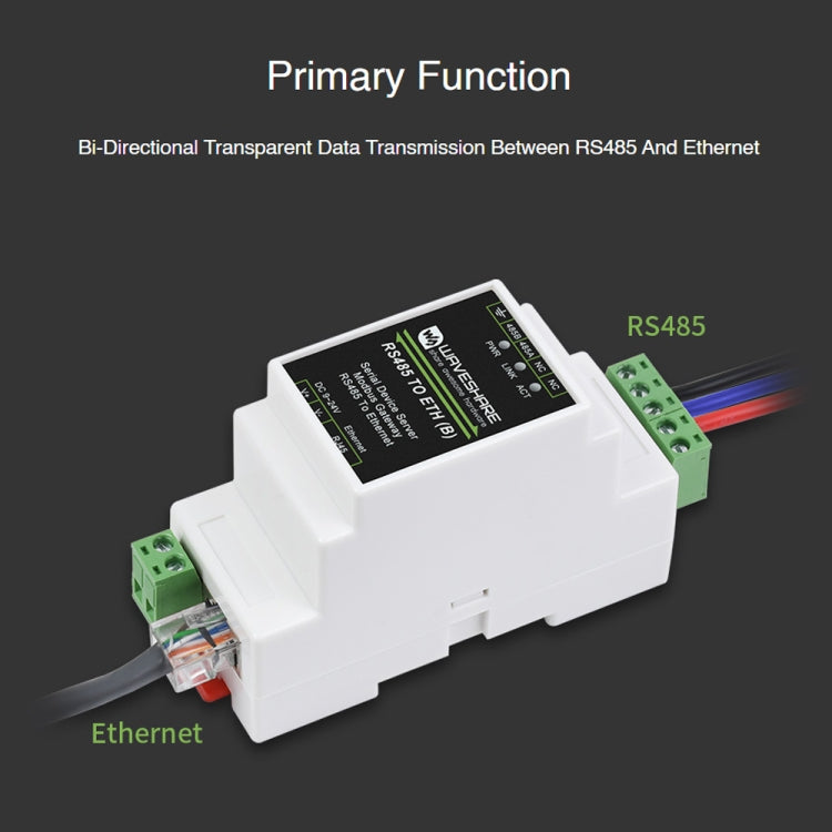 Waveshare RS485 to RJ45 Module TCP/IP to Serial Converters — view 5