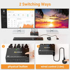 KC-KVM202DPA-USB2.0 DP 3DP+3DP KVM Switch — view 4