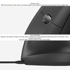 Logitech MX Vertical 4000DPI USB-C / Type-C + Unifying + Bluetooth Three-mode Ergonomic Wireless Vertical Optical Mouse