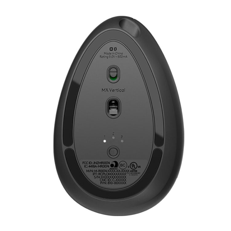 Logitech MX Vertical 4000DPI USB-C / Type-C + Unifying + Bluetooth Three-mode Ergonomic Wireless Vertical Optical Mouse