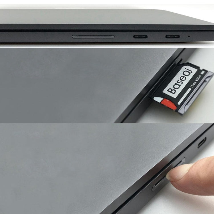 BASEQI Hidden Aluminum Alloy SD Card Case for Xiaomi Pro 15.6 inch MX250 Laptop