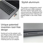 BASEQI Hidden Aluminum Alloy SD Card Case for Xiaomi Pro 15.6 inch MX250 Laptop
