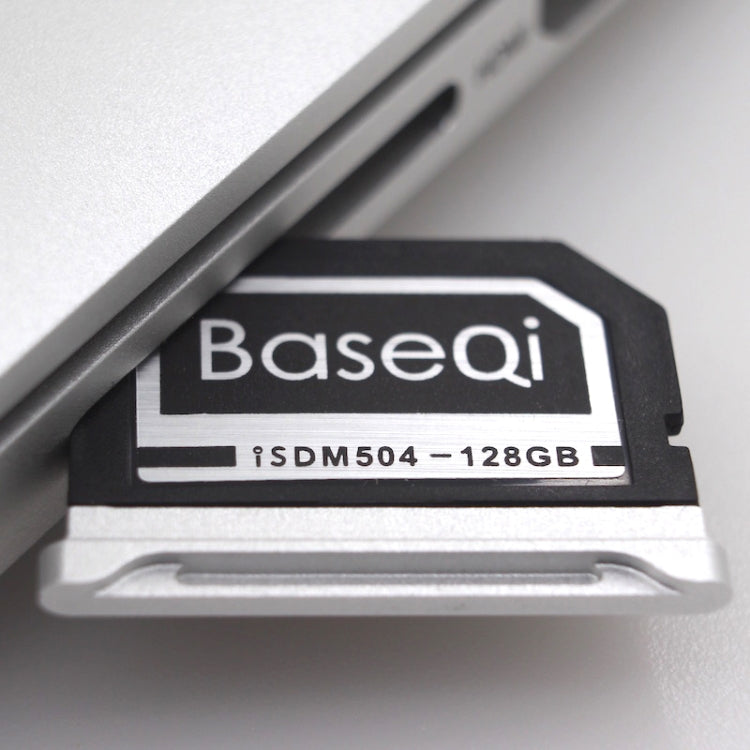 BASEQI 504MSV 128GB Aluminum Alloy TF Memory Card for Macbook Pro Retina 15 inch (End of 2013 - after) Laptops