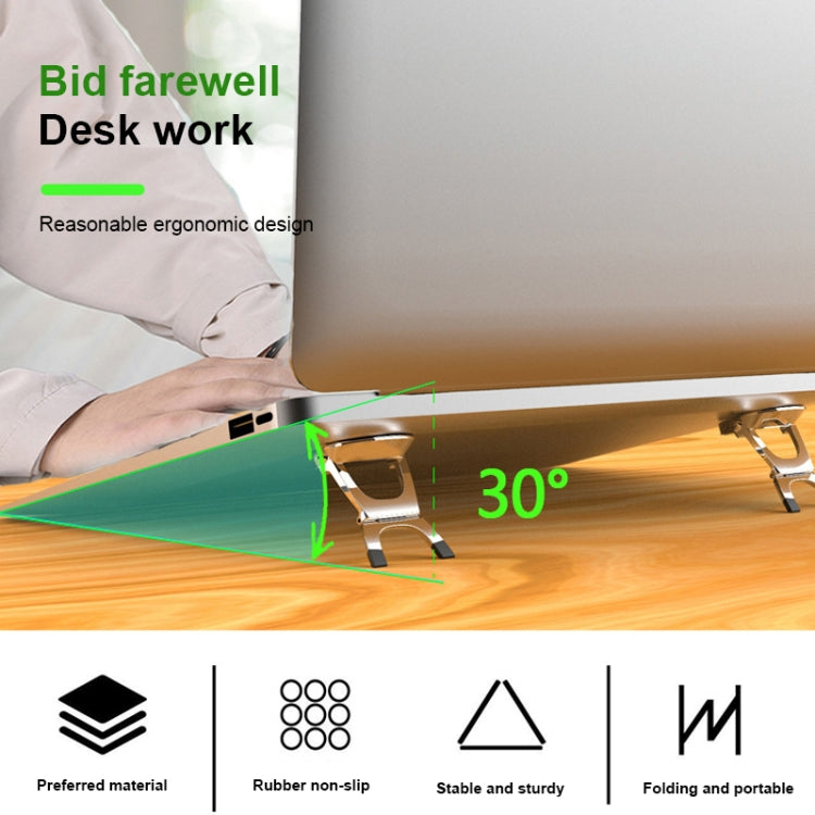 SD-001 2 PCS Desktop Foldable Mini Holder, Specification: Aluminum Alloy — view 6