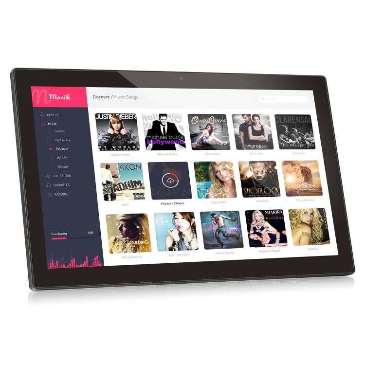 HSD-P514 18.5 inch LCD Touch Screen All in One PC with Holder, 2GB+16GB, Android 11 RK3568 Quad Core