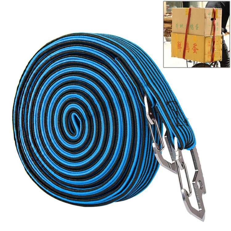 4m Elastic Strapping Rope Packing Tape for Bicycle Motorcycle Back Seat with Hook