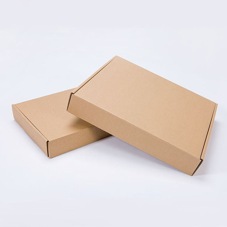 100 PCS Kraft Paper Shipping Box Packaging Box, Size: Q2, 13x8x2.5cm — 13x8x2.5cm