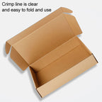 100 PCS Kraft Paper Shipping Box Packaging Box, Size: Q2, 13x8x2.5cm — view 3