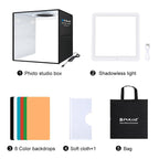 PULUZ 30cm Folding Ring Light Photo Lighting Studio Shooting Tent Box with Shadowless Light Panel