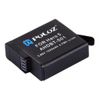 PULUZ 4 in 1 AHDBT-501 3.85V 1220mAh Battery + AHDBT-501 3-channel Battery Charger + Mesh Storage Bag + Battery Storage Box Kits for GoPro HERO7 /6 /5