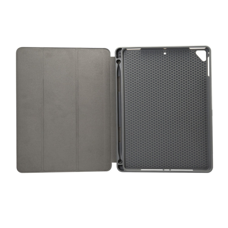 Marble Texture Pattern Horizontal Flip Case for iPad 9.7 (2018), with Three-folding Holder & Pen Slots