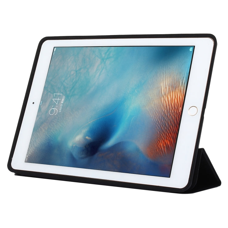Horizontal Flip Solid Color Leather Case with Three-folding Holder & Wake-up / Sleep Function for iPad Pro 9.7 inch