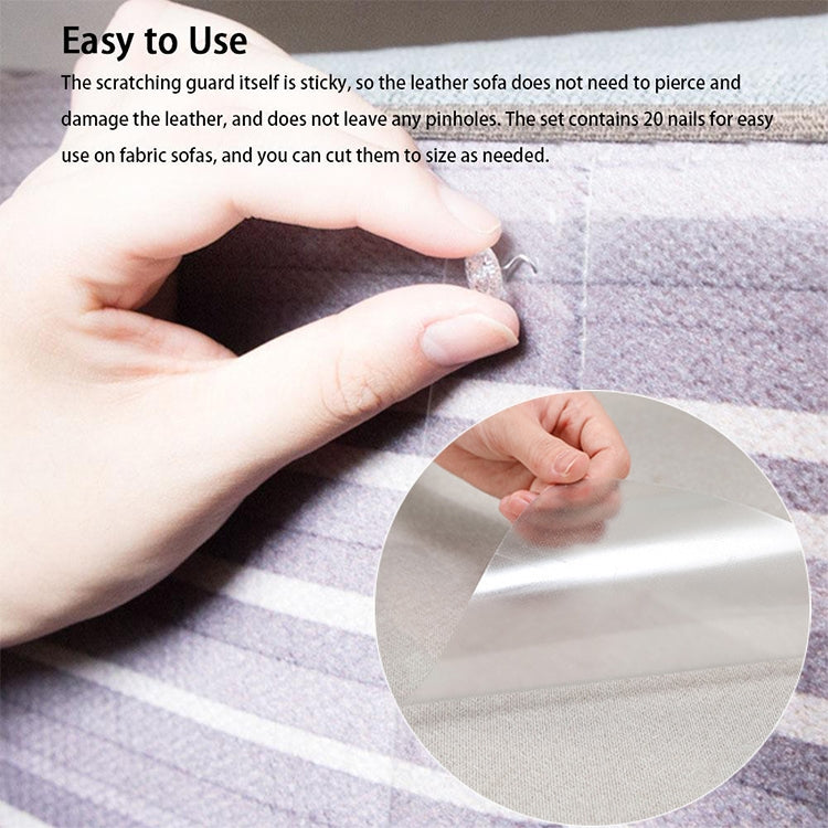 2pcs/pack Cat Scratch Protection PVC Sofa Anti-scratch Stickers, Size: 30x45cm
