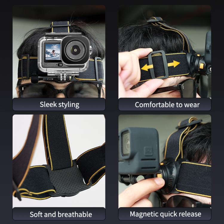 PULUZ Magnetic Quick-release Head Strap Harness Belt